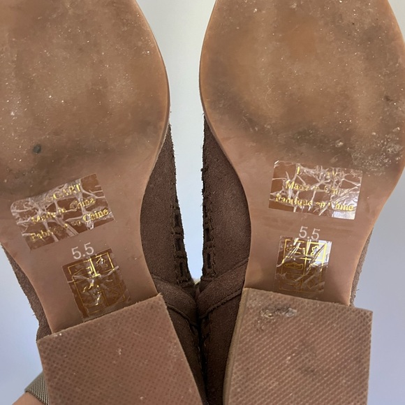 Jeffrey Campbell Taggart Taupe Suede Bootie - Picture 2 of 5